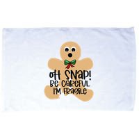 Off Snap! Be Careful IM Fragile Christmas Design Microfiber Hand Towel