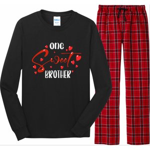 One Sweet Brother Family Matching ValentineS Day Funny Gift Long Sleeve Pajama Set