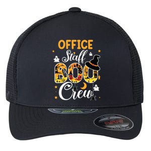 Office Staff Boo Crew Funny Halloween Matching Costume Flexfit Unipanel Trucker Cap