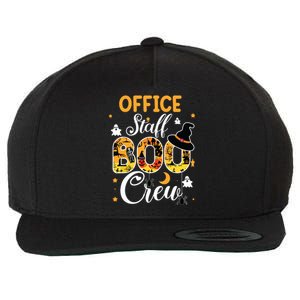 Office Staff Boo Crew Funny Halloween Matching Costume Wool Snapback Cap