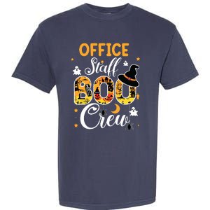 Office Staff Boo Crew Funny Halloween Matching Costume Garment-Dyed Heavyweight T-Shirt