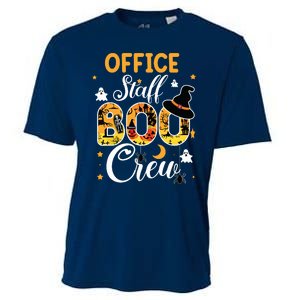 Office Staff Boo Crew Funny Halloween Matching Costume Cooling Performance Crew T-Shirt