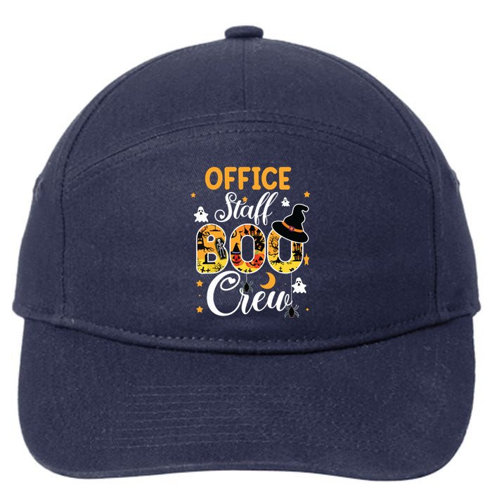 Office Staff Boo Crew Funny Halloween Matching Costume 7-Panel Snapback Hat