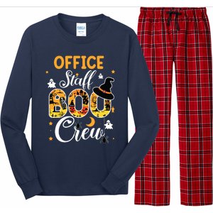 Office Staff Boo Crew Funny Halloween Matching Costume Long Sleeve Pajama Set