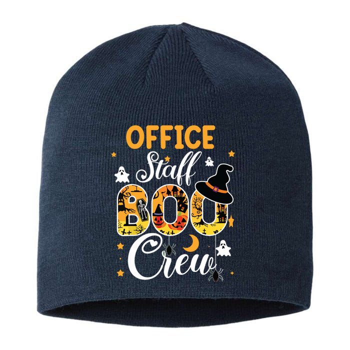 Office Staff Boo Crew Funny Halloween Matching Costume Sustainable Beanie