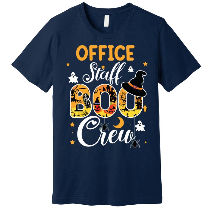 Office Staff Boo Crew Funny Halloween Matching Costume Premium T-Shirt