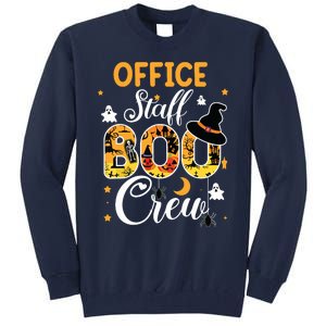 Office Staff Boo Crew Funny Halloween Matching Costume Tall Sweatshirt