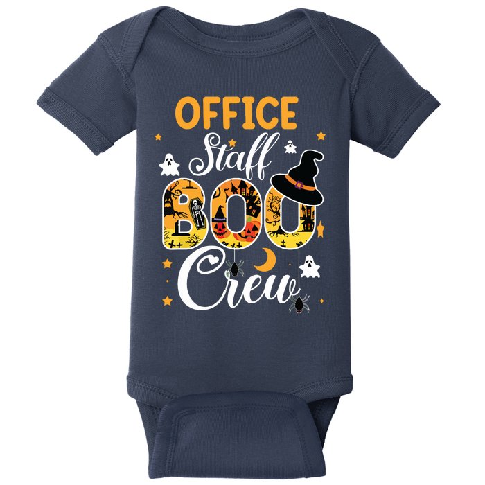 Office Staff Boo Crew Funny Halloween Matching Costume Baby Bodysuit