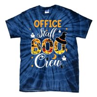 Office Staff Boo Crew Funny Halloween Matching Costume Tie-Dye T-Shirt