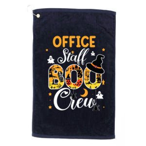 Office Staff Boo Crew Funny Halloween Matching Costume Platinum Collection Golf Towel