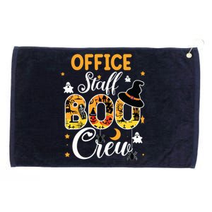 Office Staff Boo Crew Funny Halloween Matching Costume Grommeted Golf Towel