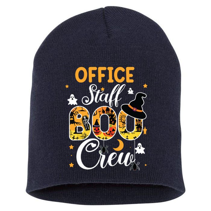 Office Staff Boo Crew Funny Halloween Matching Costume Short Acrylic Beanie