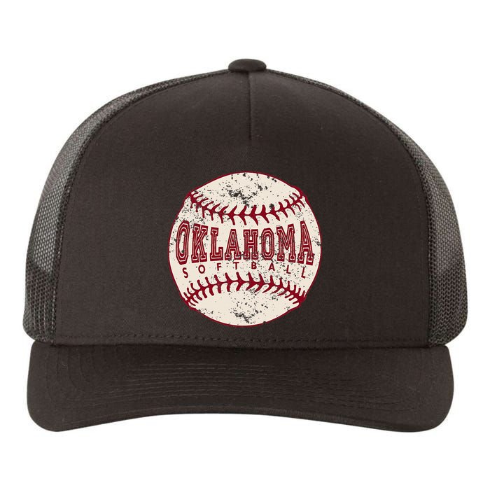 Oklahoma Softball Ball Yupoong Adult 5-Panel Trucker Hat