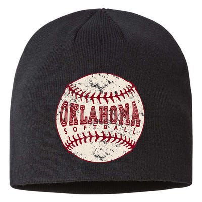 Oklahoma Softball Ball Sustainable Beanie