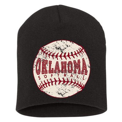 Oklahoma Softball Ball Short Acrylic Beanie