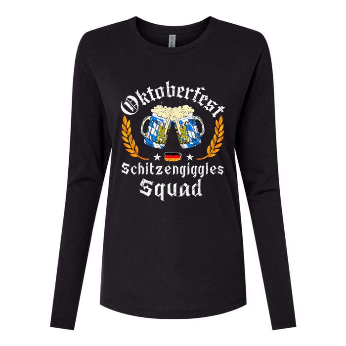 Oktoberfest Squad Bavarian Festival Munich Beer Womens Cotton Relaxed Long Sleeve T-Shirt