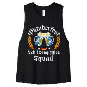 Oktoberfest Squad Bavarian Festival Munich Beer Women's Racerback Cropped Tank