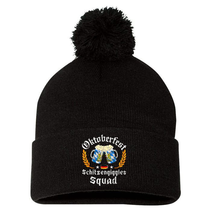 Oktoberfest Squad Bavarian Festival Munich Beer Pom Pom 12in Knit Beanie