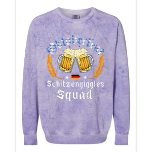 Oktoberfest Squad Bavarian Festival Munich Beer Colorblast Crewneck Sweatshirt