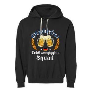 Oktoberfest Squad Bavarian Festival Munich Beer Garment-Dyed Fleece Hoodie