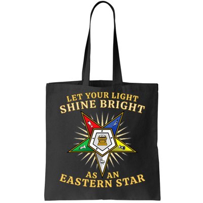 Oes Shine Bright Order Of The Eastern Star Tote Bag