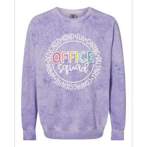 Office Staff Coworker Office Squad Colorblast Crewneck Sweatshirt