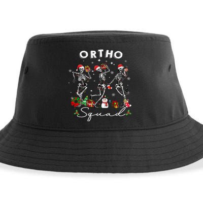 Ortho Squad Christmas Skeletons Orthopedics Nurse Rn Crew Sustainable Bucket Hat