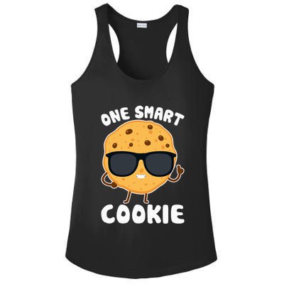 One Smart Cookie Funny Cookies Costume Ladies PosiCharge Competitor Racerback Tank
