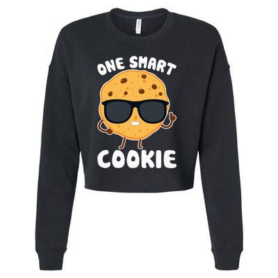 One Smart Cookie Funny Cookies Costume Cropped Pullover Crew