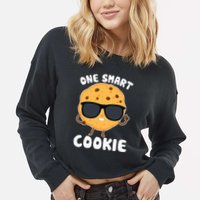 One Smart Cookie Funny Cookies Costume Cropped Pullover Crew