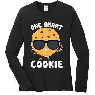 One Smart Cookie Funny Cookies Costume Ladies Long Sleeve Shirt