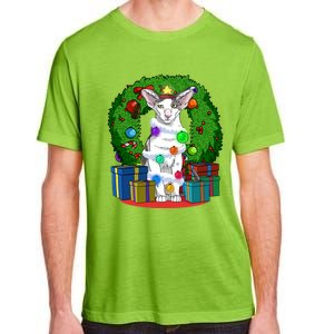 Oriental Shorthair Cat Christmas Tree Xmas Santa Gift Adult ChromaSoft Performance T-Shirt