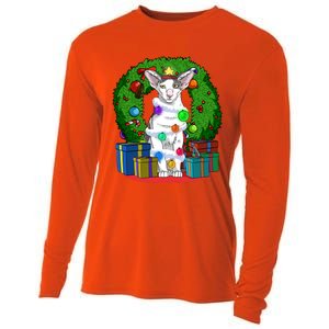 Oriental Shorthair Cat Christmas Tree Xmas Santa Gift Cooling Performance Long Sleeve Crew