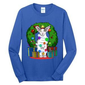 Oriental Shorthair Cat Christmas Tree Xmas Santa Gift Tall Long Sleeve T-Shirt