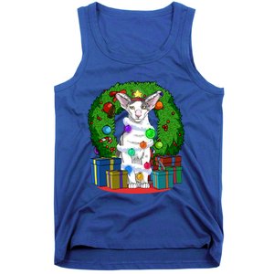 Oriental Shorthair Cat Christmas Tree Xmas Santa Gift Tank Top