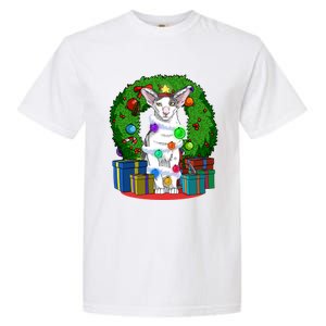 Oriental Shorthair Cat Christmas Tree Xmas Santa Gift Garment-Dyed Heavyweight T-Shirt