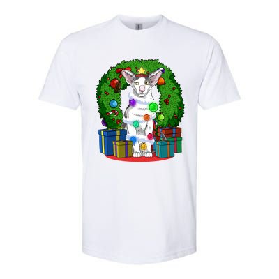 Oriental Shorthair Cat Christmas Tree Xmas Santa Gift Softstyle CVC T-Shirt