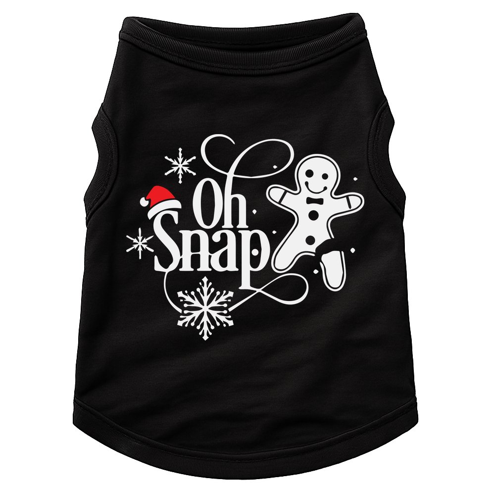 Oh Snap Christmas Christmas Shirt Doggie Tank