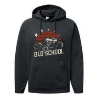 Old School Classic Car Rockabilly Hotrod Performance Fleece Hoodie