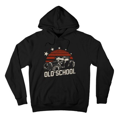 Old School Classic Car Rockabilly Hotrod Hoodie