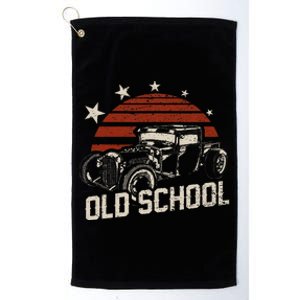 Old School Classic Car Rockabilly Hotrod Platinum Collection Golf Towel