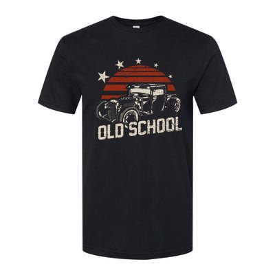 Old School Classic Car Rockabilly Hotrod Softstyle CVC T-Shirt