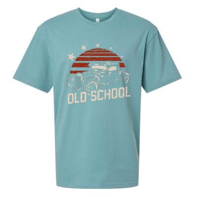 Old School Classic Car Rockabilly Hotrod Sueded Cloud Jersey T-Shirt