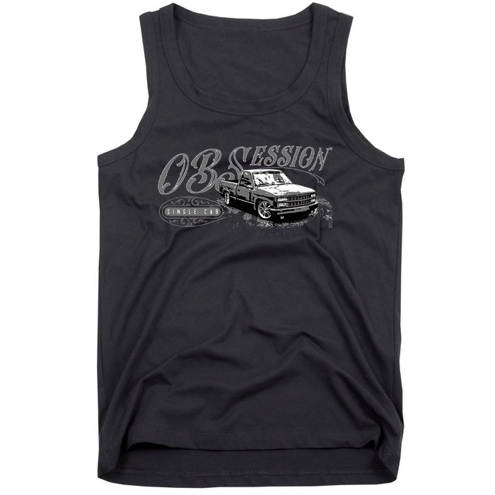 Obs Single Cab Truck Old Body Style Retro Vintage Ck Truck Tank Top