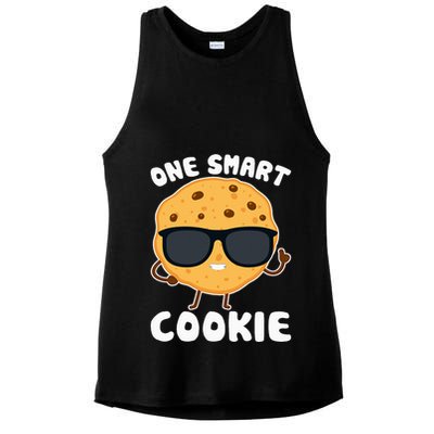 One Smart Cookie Funny Cookies Design Costume Ladies PosiCharge Tri-Blend Wicking Tank