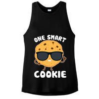One Smart Cookie Funny Cookies Design Costume Ladies PosiCharge Tri-Blend Wicking Tank