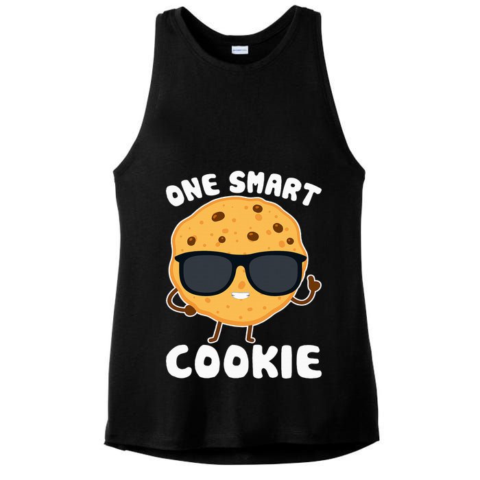One Smart Cookie Funny Cookies Design Costume Ladies PosiCharge Tri-Blend Wicking Tank