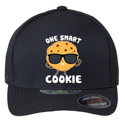 One Smart Cookie Funny Cookies Design Costume Flexfit Unipanel Trucker Cap