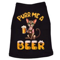 Oriental Shorthair Cat Bavarian Drinking Beer Purr Me A Beer Doggie Tank