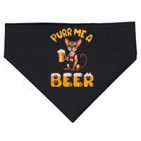 Oriental Shorthair Cat Bavarian Drinking Beer Purr Me A Beer USA-Made Doggie Bandana